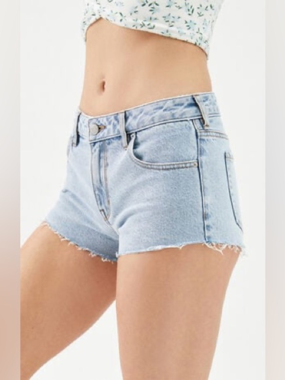 Pacsun Low Rise Light Wash Denim Shorts